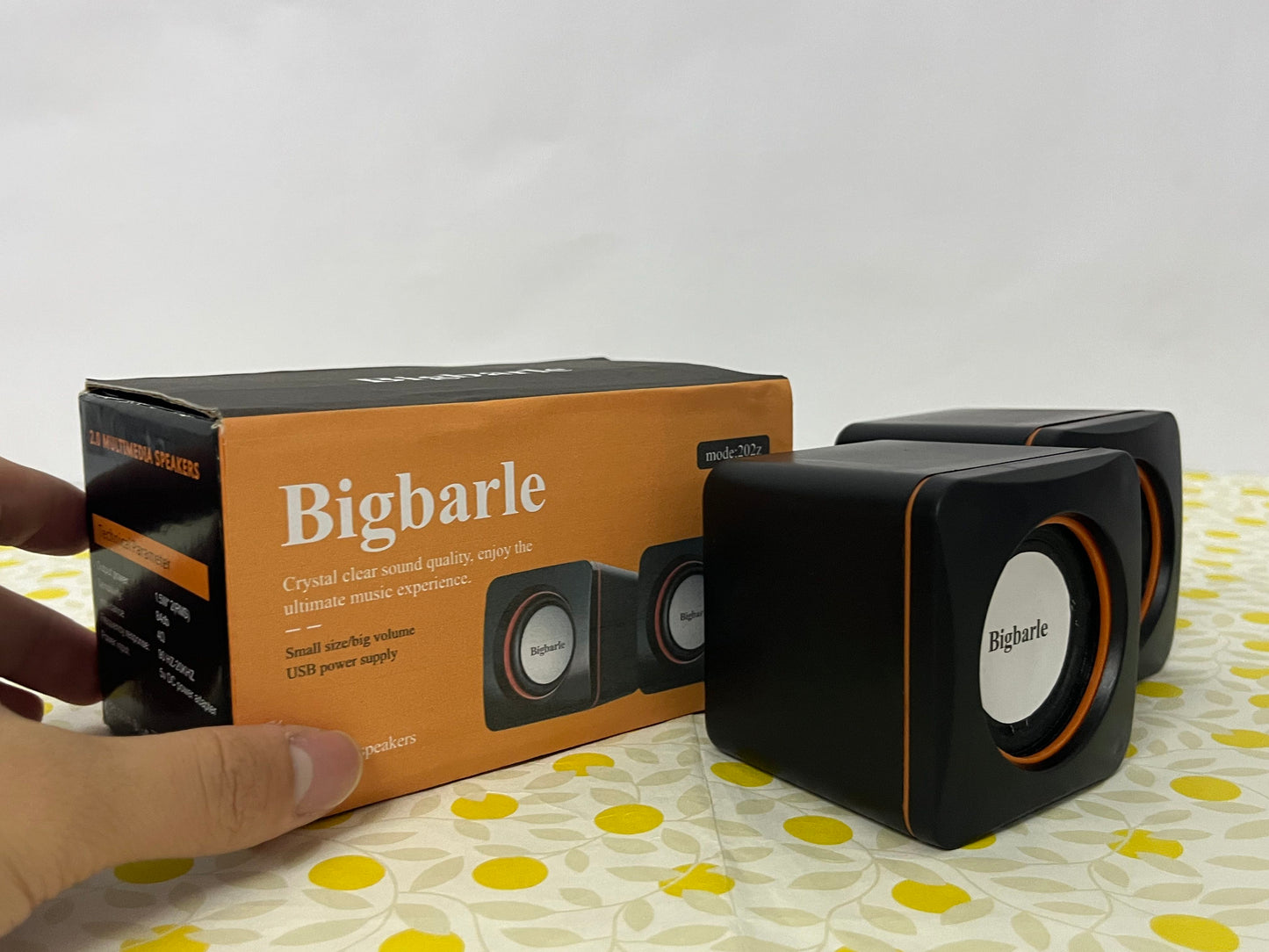 Bigbarle Wireless speakers Small Speaker Laptop Desktop Computer Speaker with Subwoofer Home Desktop Small