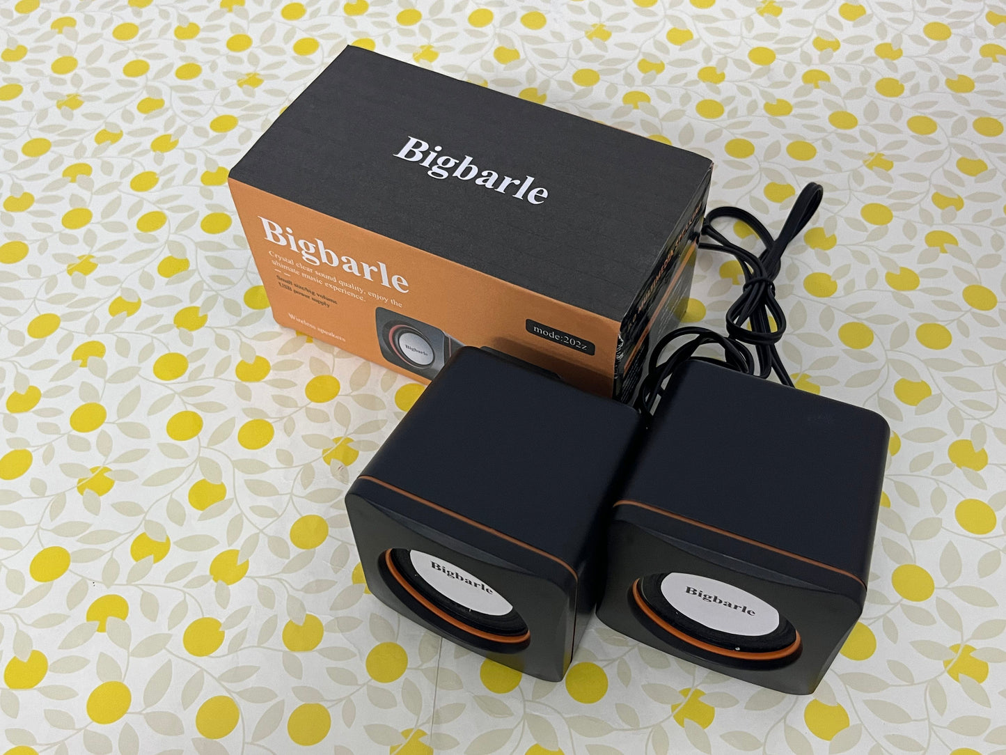 Bigbarle Wireless speakers Small Speaker Laptop Desktop Computer Speaker with Subwoofer Home Desktop Small
