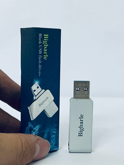 Bigbarle Blank USB flash drives 32GB USB Flash Drive USB 2.0 Thumb Drives Jump Drive Fold Storage Memory Stick Swivel Design