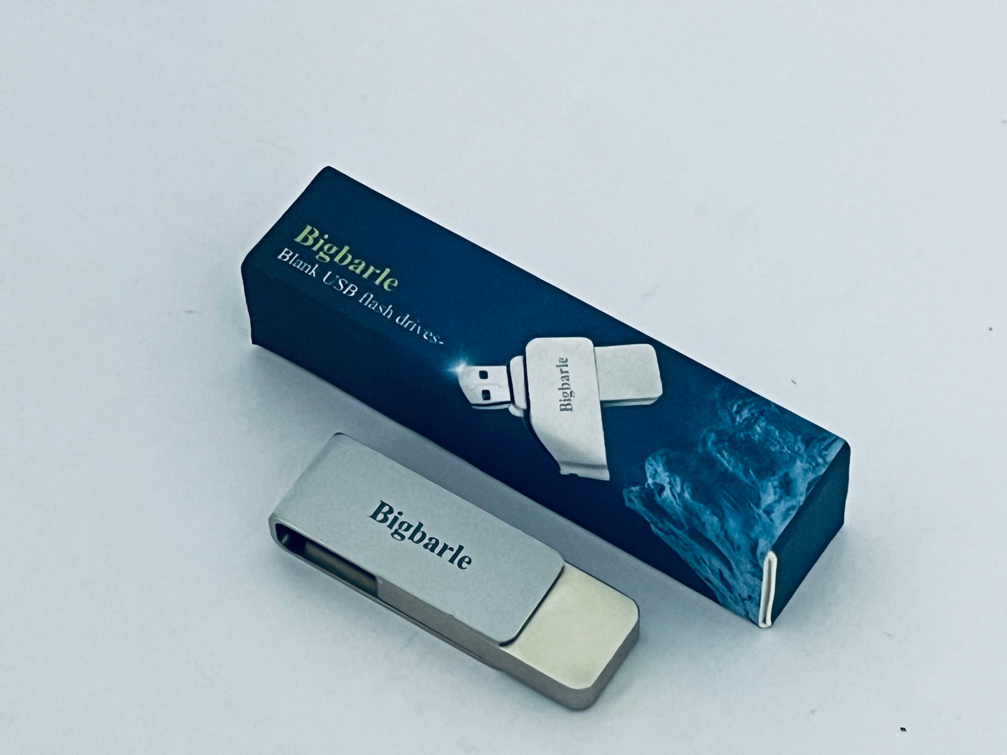 Bigbarle Blank USB flash drives 32GB USB Flash Drive USB 2.0 Thumb Drives Jump Drive Fold Storage Memory Stick Swivel Design