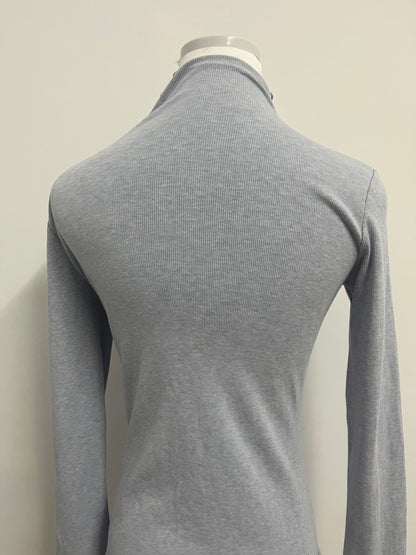 Wishello Women's Cutout Tops Basic Long Sleeve Round Neck Slim Fit Sweaters