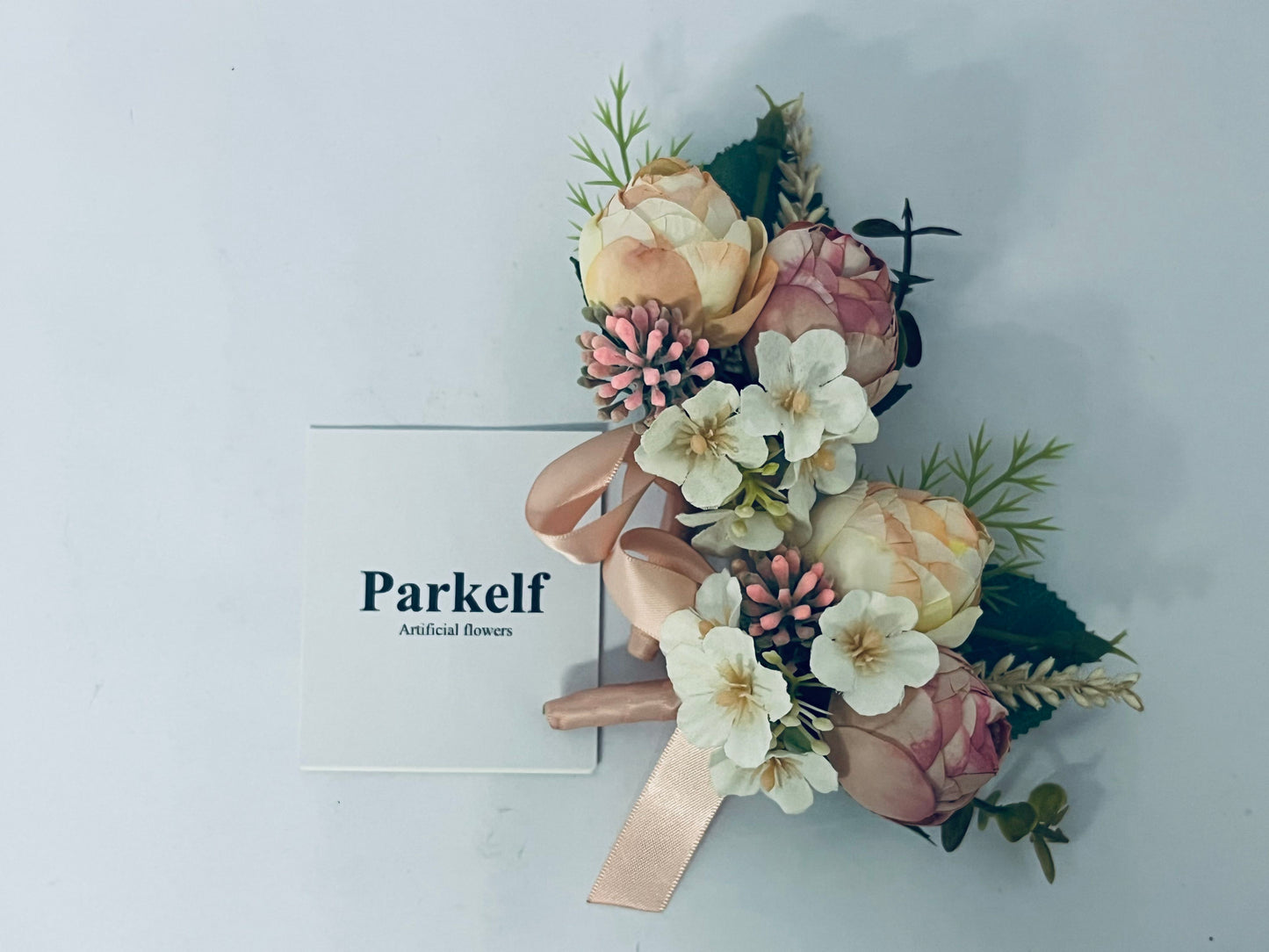 Parkelf Artificial flowers Adjustable Flower Crown Floral Headband Fairy Garland Bohemia Hair Wreath Headpiece with Ribbon for Wedding Ceremony Pregnancy Photograph Party Festival