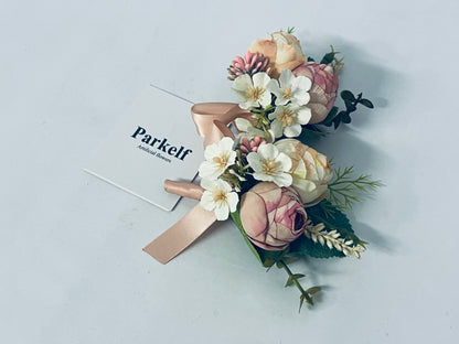 Parkelf Artificial flowers Adjustable Flower Crown Floral Headband Fairy Garland Bohemia Hair Wreath Headpiece with Ribbon for Wedding Ceremony Pregnancy Photograph Party Festival