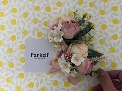 Parkelf Artificial flowers Adjustable Flower Crown Floral Headband Fairy Garland Bohemia Hair Wreath Headpiece with Ribbon for Wedding Ceremony Pregnancy Photograph Party Festival