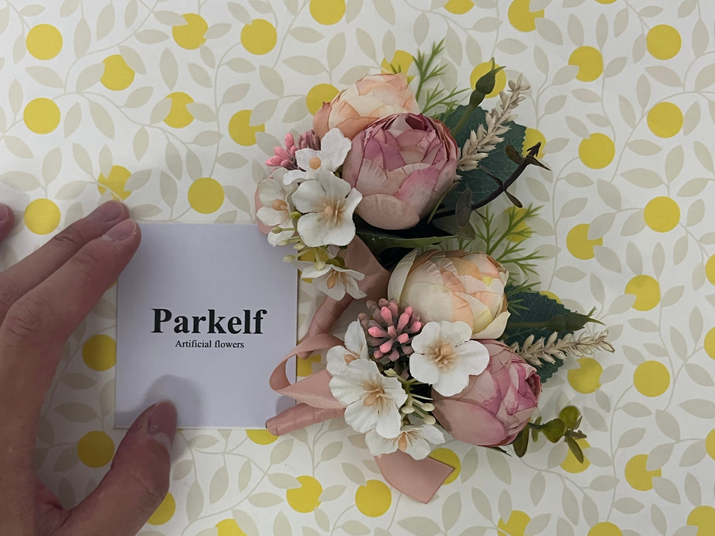 Parkelf Artificial flowers Adjustable Flower Crown Floral Headband Fairy Garland Bohemia Hair Wreath Headpiece with Ribbon for Wedding Ceremony Pregnancy Photograph Party Festival
