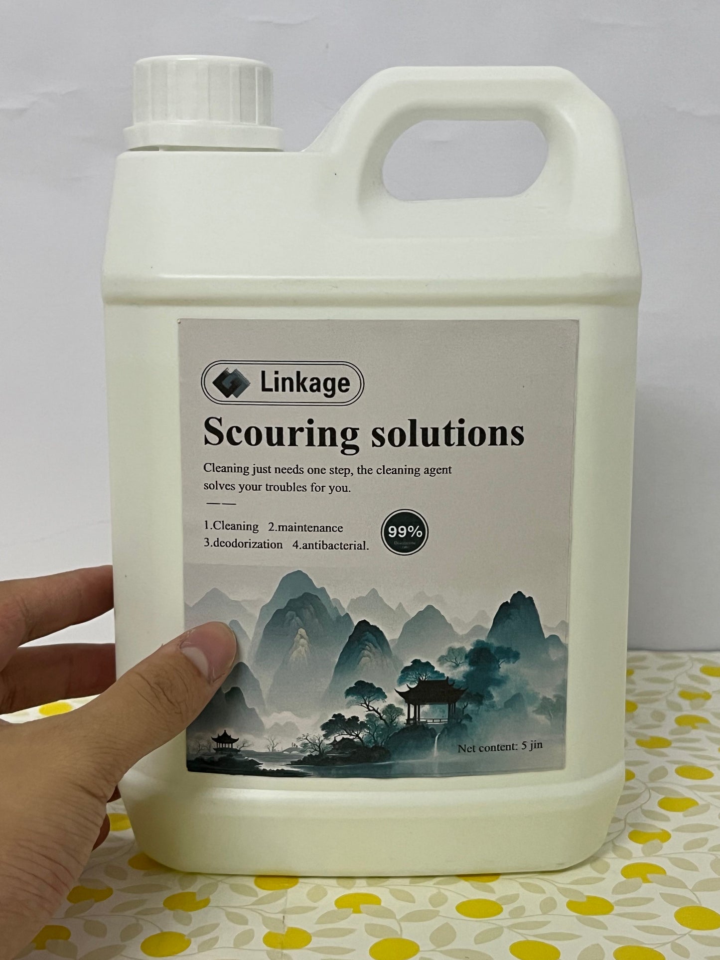Linkage Fresh Floral Fragrance Deodorizing Solution Refill, Cleaning Solution, Residue & Streak Free, Suitable for All Robot Vacuum Cleaners and Wireless Wet Dry Dual-Use Vacuum Cleaners