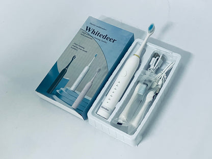 Whitedeer Electric toothbrushes Gifts Ideal for Adult Children and Couples Use USB Fast Charging Waterproof Toothbrush(White)