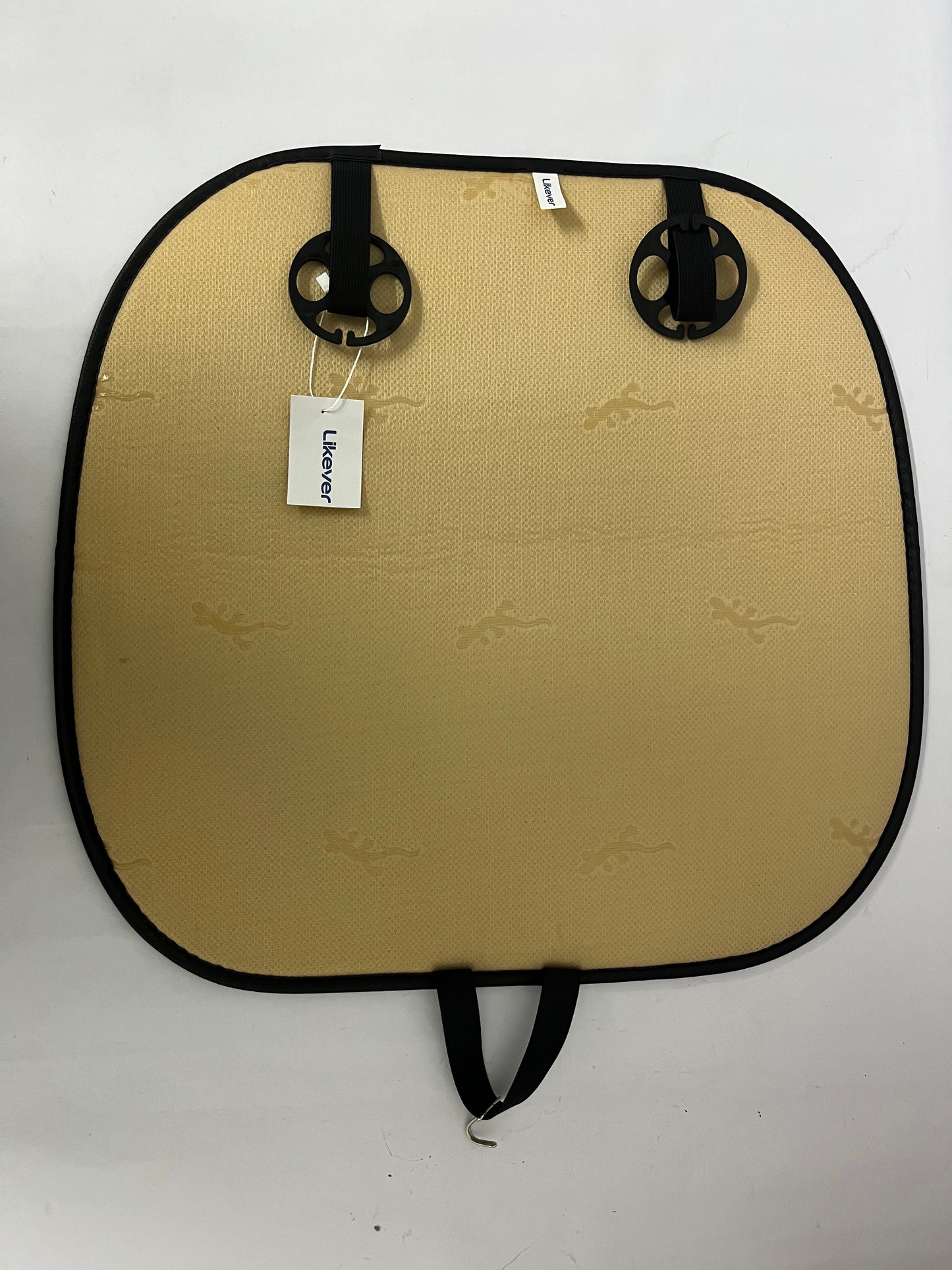 Likever Breathable Car Seat Cover, Ice Silk & Anti-Slip Seat Protector, Ventilated Cooling Cushion Pad, Summer Auto Interior Accessories for SUV Truck (Beige)