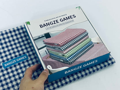 BANGZE GAMES Tablecloths, not of paper Rectangle Plastic Tablecloth 54 x 108 Inches Premium Royal Blue Checkered Decorative Table Cover for Baby Shower, Birthday, Wedding, Indoor and Outdoor use