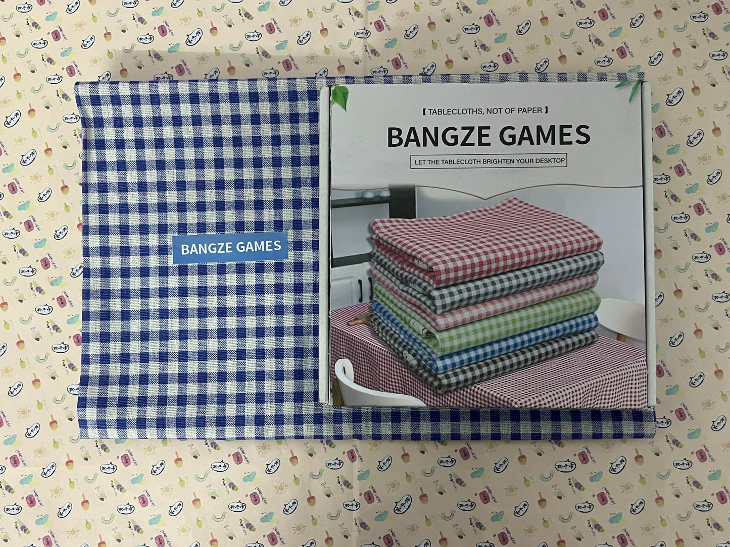 BANGZE GAMES Tablecloths, not of paper Rectangle Plastic Tablecloth 54 x 108 Inches Premium Royal Blue Checkered Decorative Table Cover for Baby Shower, Birthday, Wedding, Indoor and Outdoor use