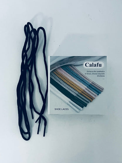 Calafu 5 Pairs Round Shoe laces Outdoor Work & Hiking Shoe Laces for Boots