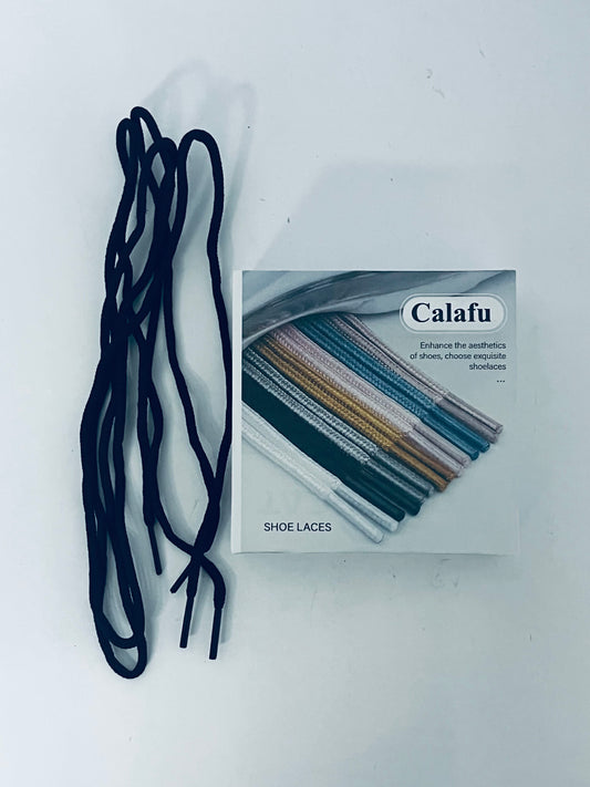 Calafu 5 Pairs Round Shoe laces Outdoor Work & Hiking Shoe Laces for Boots