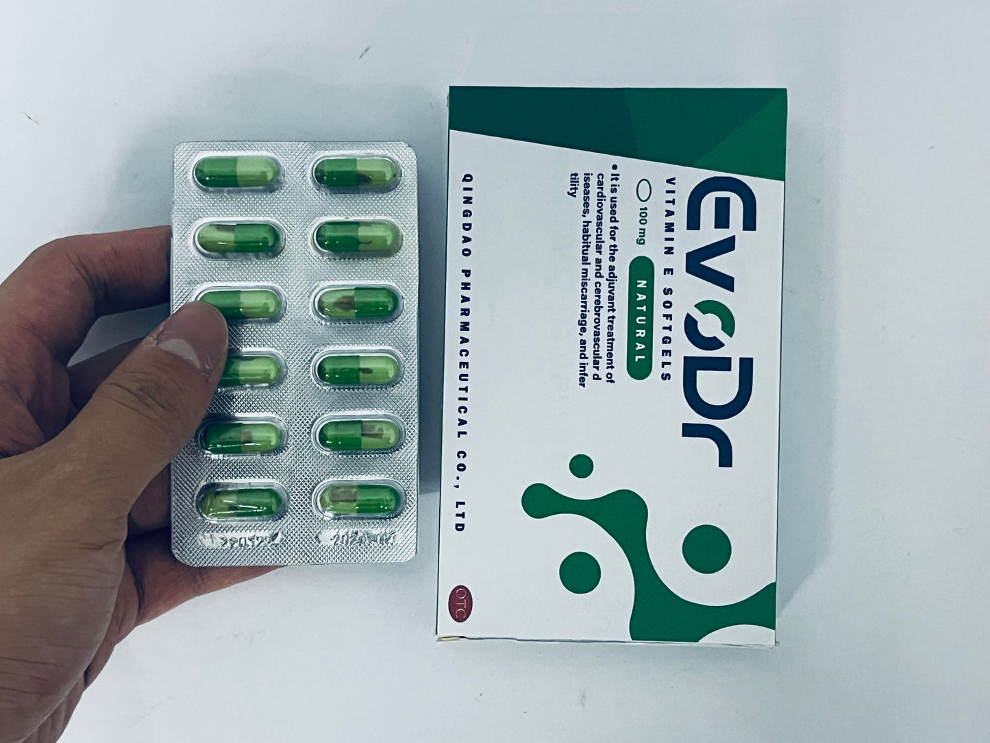 EvoDr Natural Vitamin E Softgels, 100mg | Antioxidant Support for Skin & Immune Health, Easy-to-Swallow Supplement