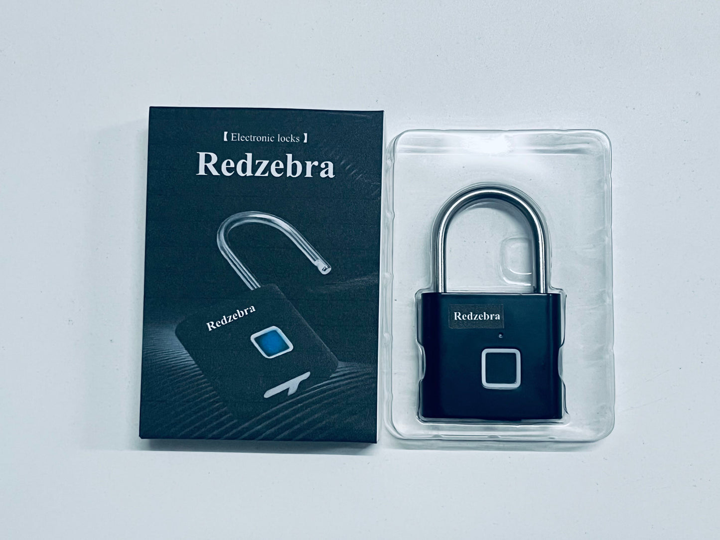 Redzebra Electronic locks Intelligent Fingerprint Password Lock Durable Keyless Suitcase and Cabinet Lock Black Fingerprint Capacity for Luggage and Outdoor Use