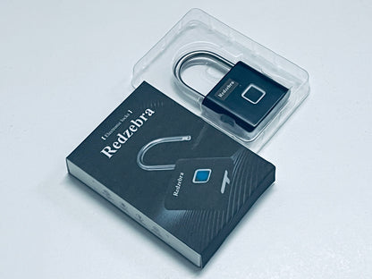 Redzebra Electronic locks Intelligent Fingerprint Password Lock Durable Keyless Suitcase and Cabinet Lock Black Fingerprint Capacity for Luggage and Outdoor Use