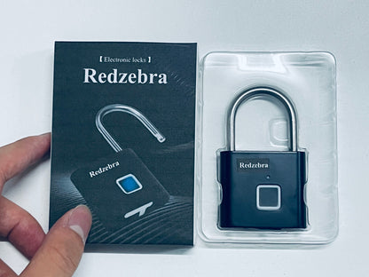 Redzebra Electronic locks Intelligent Fingerprint Password Lock Durable Keyless Suitcase and Cabinet Lock Black Fingerprint Capacity for Luggage and Outdoor Use