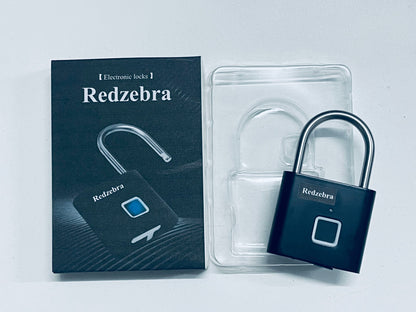 Redzebra Electronic locks Intelligent Fingerprint Password Lock Durable Keyless Suitcase and Cabinet Lock Black Fingerprint Capacity for Luggage and Outdoor Use