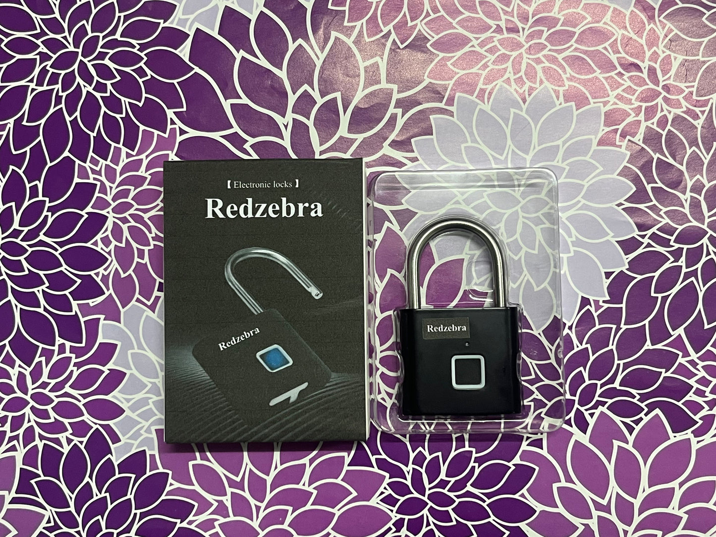 Redzebra Electronic locks Intelligent Fingerprint Password Lock Durable Keyless Suitcase and Cabinet Lock Black Fingerprint Capacity for Luggage and Outdoor Use