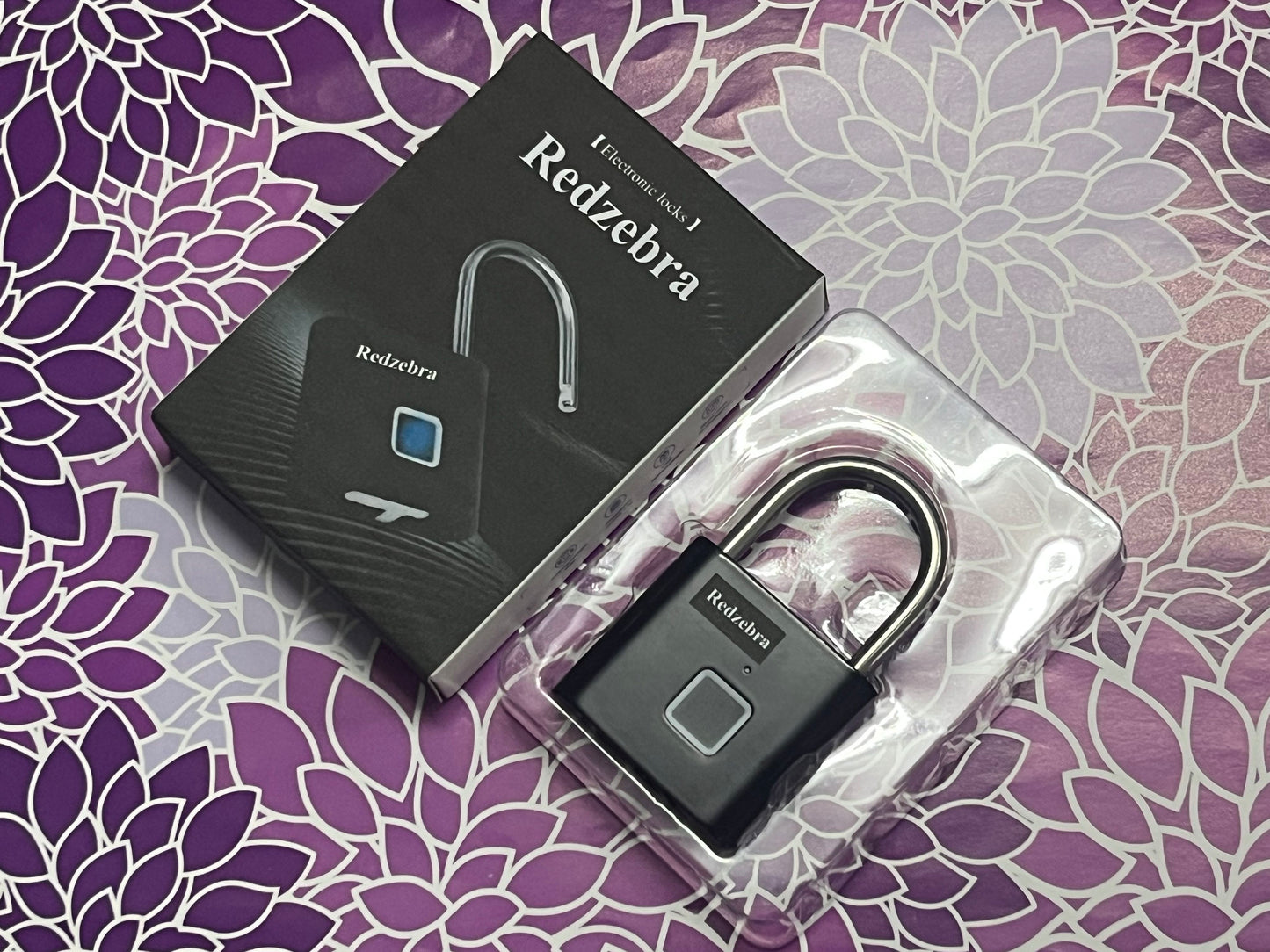 Redzebra Electronic locks Intelligent Fingerprint Password Lock Durable Keyless Suitcase and Cabinet Lock Black Fingerprint Capacity for Luggage and Outdoor Use