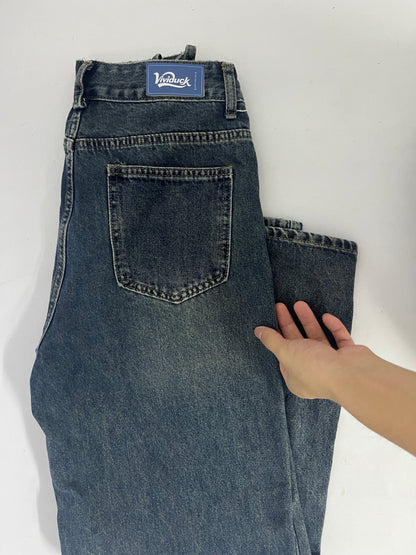 Vividuck  Non-Stretch Regular Fit Straight-Leg Denim Pants Jeans