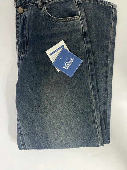 Vividuck  Non-Stretch Regular Fit Straight-Leg Denim Pants Jeans