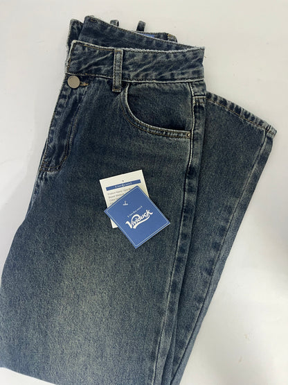 Vividuck  Non-Stretch Regular Fit Straight-Leg Denim Pants Jeans
