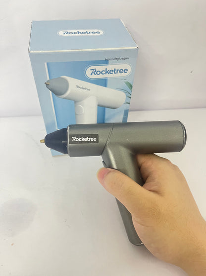 Rocketree Hot Glue Gun Kit, 30s Fast Heating, Mini Glue Gun, Compact & Portable with 2500mAh Built-in Battery, Auto Shut-Off, Ideal for DIY, School Crafts & Repairs
