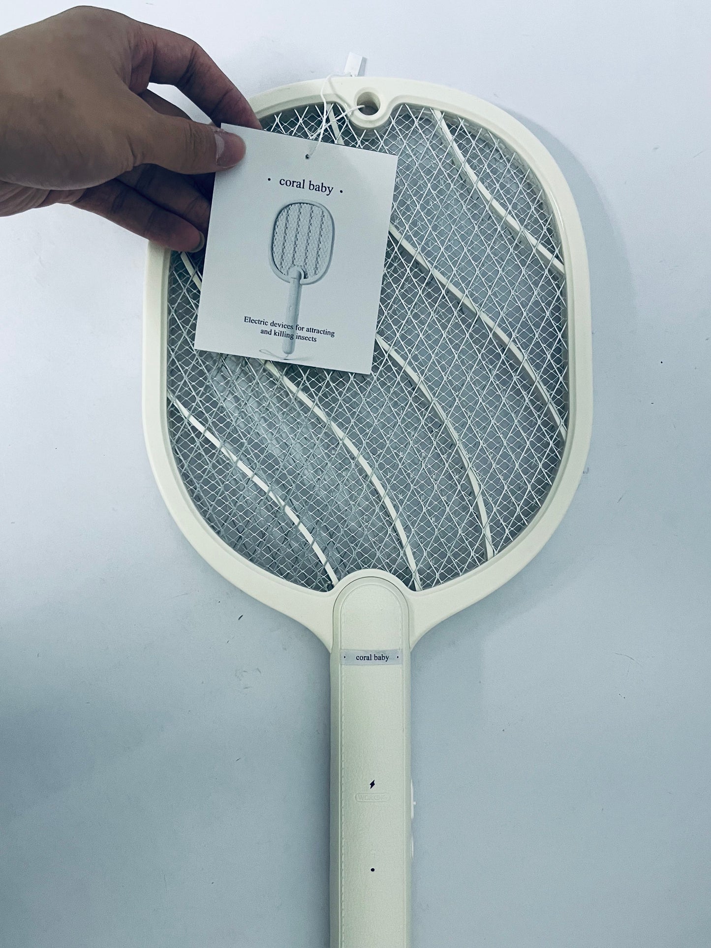 coral baby Electric devices for attracting and killing insects Electric Fly Swatter Racket, 2 in 1 Bug Zapper with USB Rechargeable Base, 4000 Volt Mosquito Killer with 3-Layer Safety Mesh for Pest Insect Control for Indoor、Office、Backyard、Camping