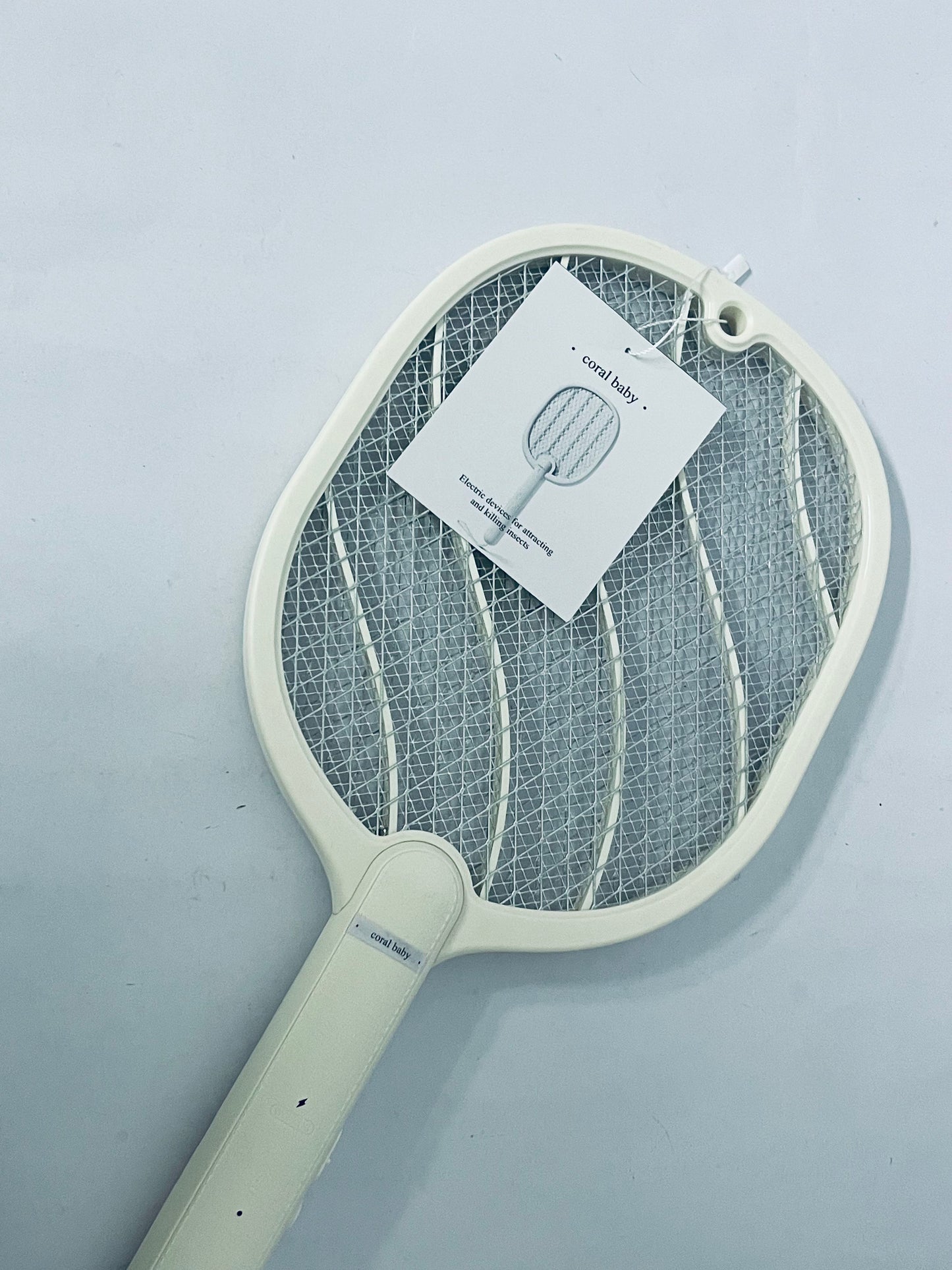coral baby Electric devices for attracting and killing insects Electric Fly Swatter Racket, 2 in 1 Bug Zapper with USB Rechargeable Base, 4000 Volt Mosquito Killer with 3-Layer Safety Mesh for Pest Insect Control for Indoor、Office、Backyard、Camping