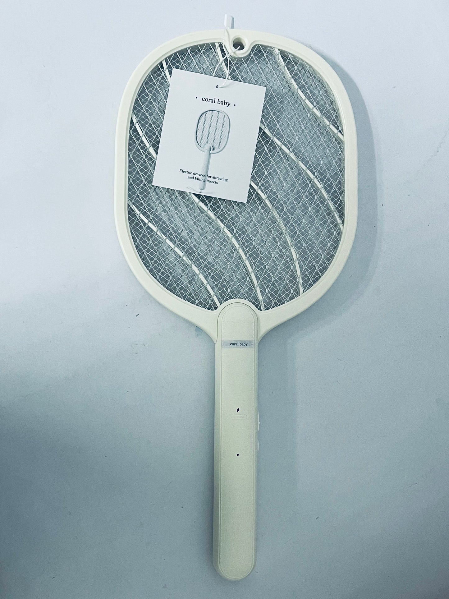 coral baby Electric devices for attracting and killing insects Electric Fly Swatter Racket, 2 in 1 Bug Zapper with USB Rechargeable Base, 4000 Volt Mosquito Killer with 3-Layer Safety Mesh for Pest Insect Control for Indoor、Office、Backyard、Camping