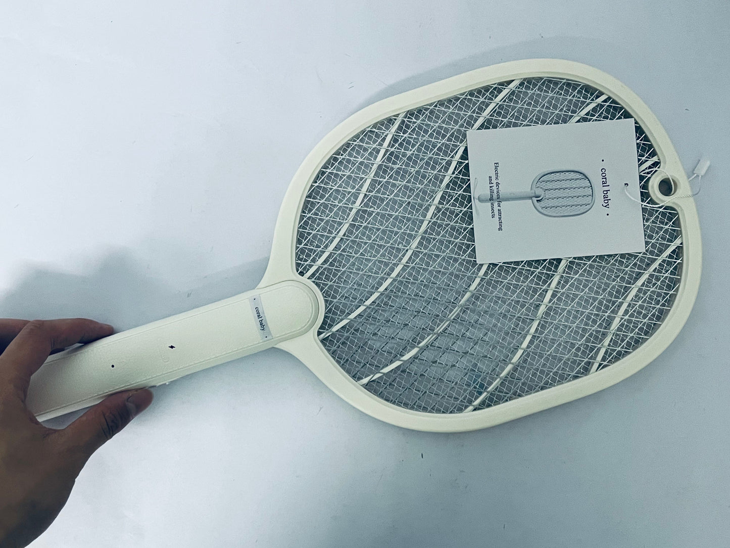 coral baby Electric devices for attracting and killing insects Electric Fly Swatter Racket, 2 in 1 Bug Zapper with USB Rechargeable Base, 4000 Volt Mosquito Killer with 3-Layer Safety Mesh for Pest Insect Control for Indoor、Office、Backyard、Camping
