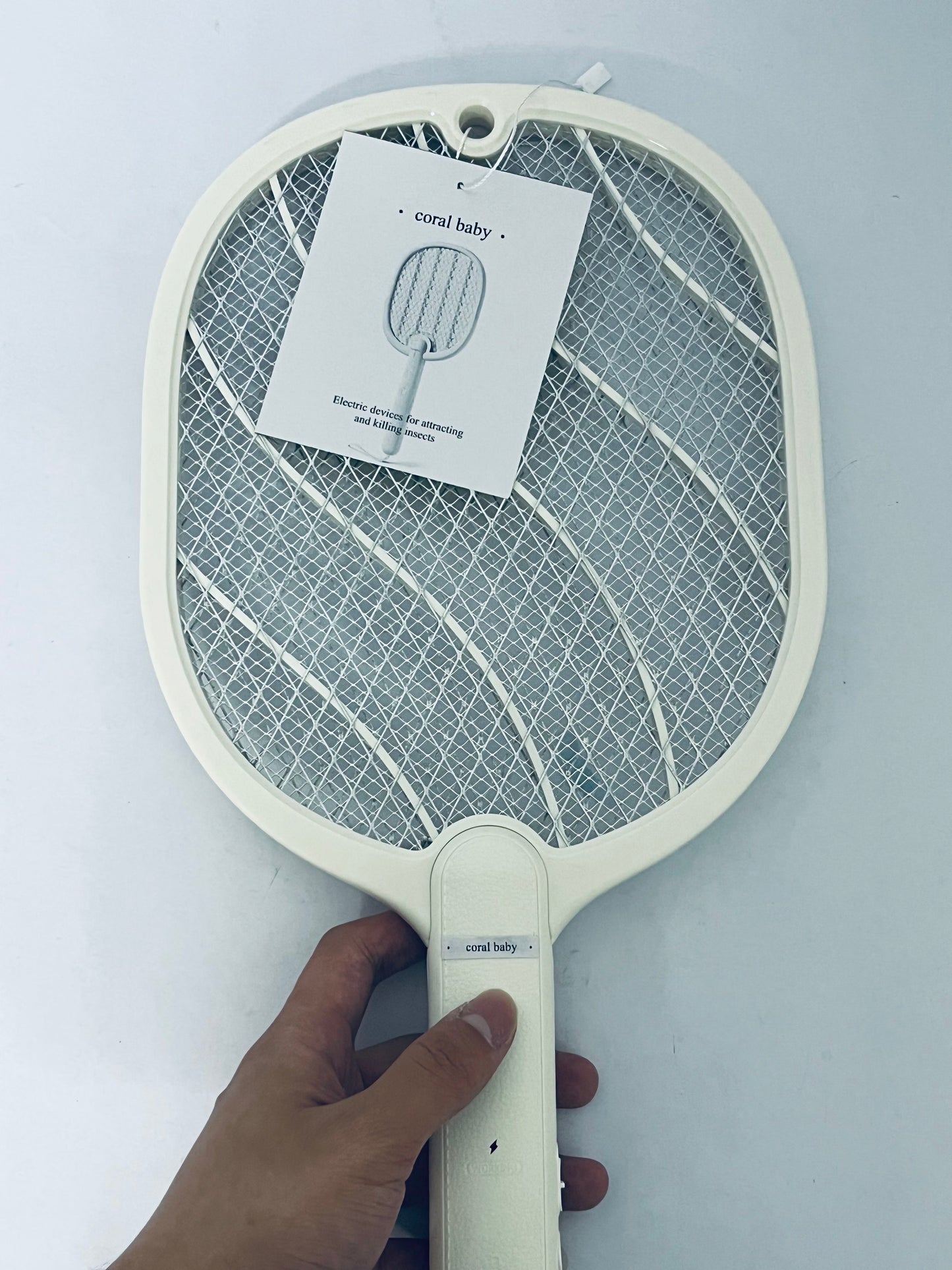 coral baby Electric devices for attracting and killing insects Electric Fly Swatter Racket, 2 in 1 Bug Zapper with USB Rechargeable Base, 4000 Volt Mosquito Killer with 3-Layer Safety Mesh for Pest Insect Control for Indoor、Office、Backyard、Camping