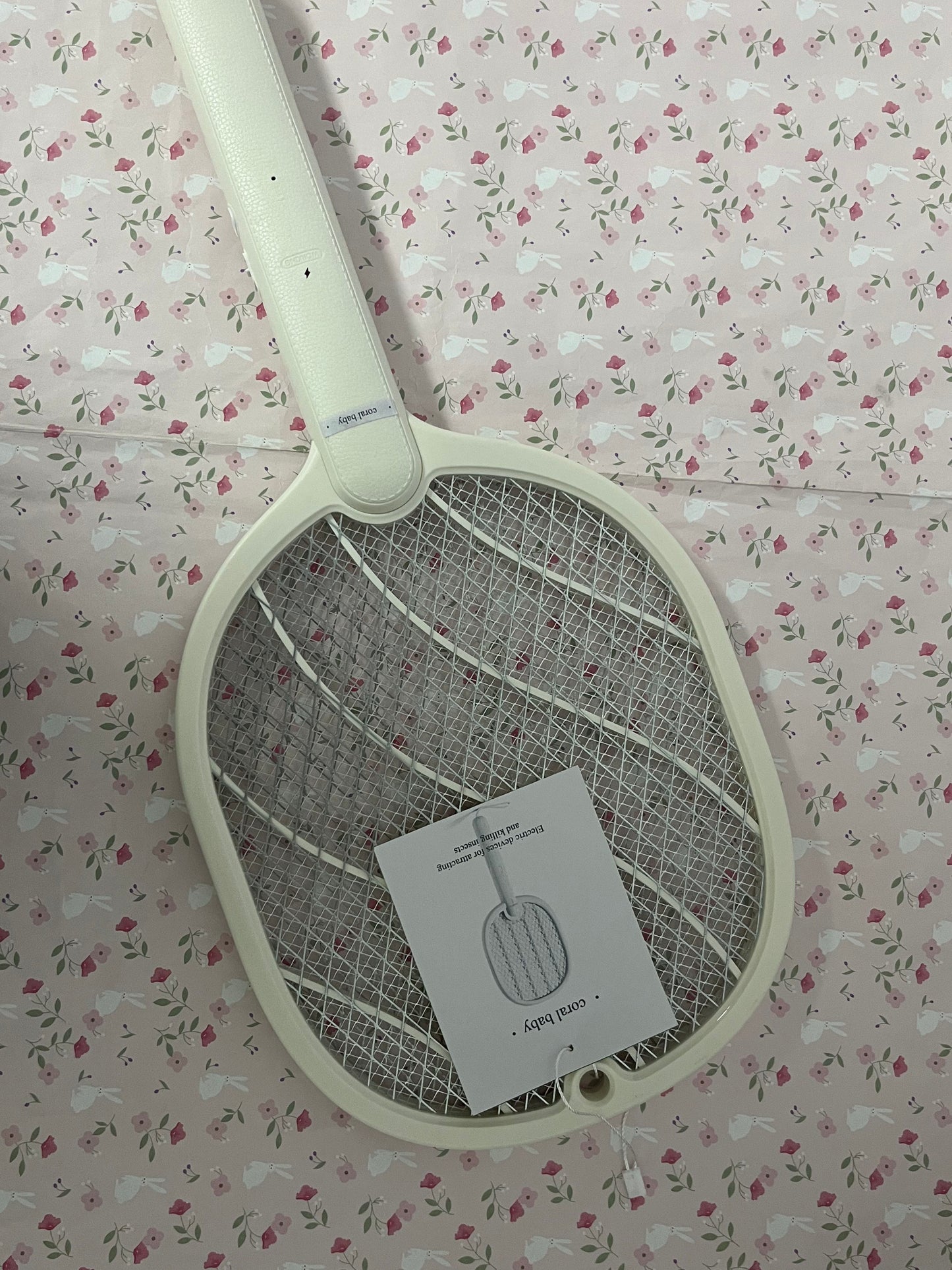 coral baby Electric devices for attracting and killing insects Electric Fly Swatter Racket, 2 in 1 Bug Zapper with USB Rechargeable Base, 4000 Volt Mosquito Killer with 3-Layer Safety Mesh for Pest Insect Control for Indoor、Office、Backyard、Camping