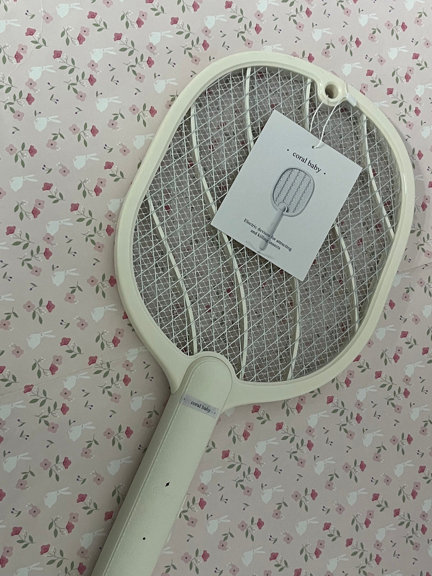 coral baby Electric devices for attracting and killing insects Electric Fly Swatter Racket, 2 in 1 Bug Zapper with USB Rechargeable Base, 4000 Volt Mosquito Killer with 3-Layer Safety Mesh for Pest Insect Control for Indoor、Office、Backyard、Camping
