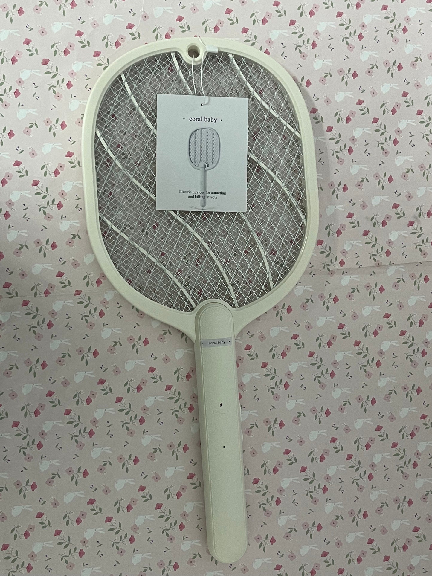 coral baby Electric devices for attracting and killing insects Electric Fly Swatter Racket, 2 in 1 Bug Zapper with USB Rechargeable Base, 4000 Volt Mosquito Killer with 3-Layer Safety Mesh for Pest Insect Control for Indoor、Office、Backyard、Camping