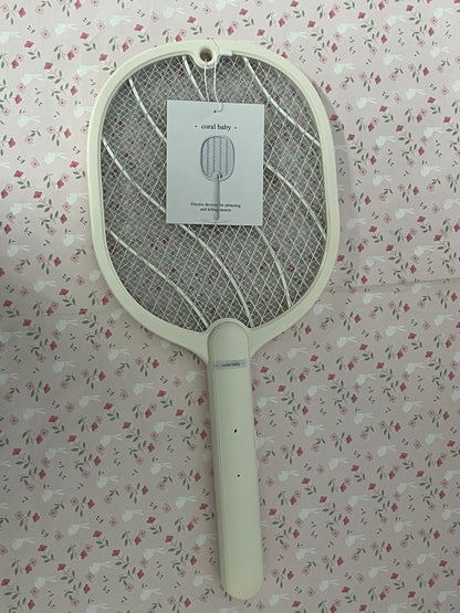 coral baby Electric devices for attracting and killing insects Electric Fly Swatter Racket, 2 in 1 Bug Zapper with USB Rechargeable Base, 4000 Volt Mosquito Killer with 3-Layer Safety Mesh for Pest Insect Control for Indoor、Office、Backyard、Camping
