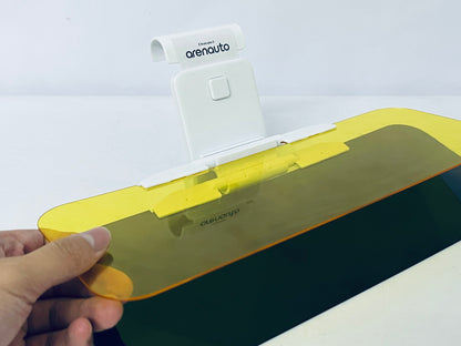 arenauto Day and Night Anti-Glare Car Windshield Visor - Premium Quality Universal Sunshade and Anti-Dazzle Night-time Driving Auto Accessory