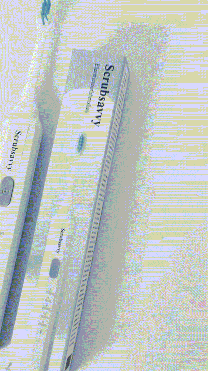 Scrubsavvy Electric toothbrushes Toothbrush w/ 5 Brushing Modes, 2min. auto-Timer, 30sec. Quad-Reminder and Long-Lasting, Extended Charge Battery (White)