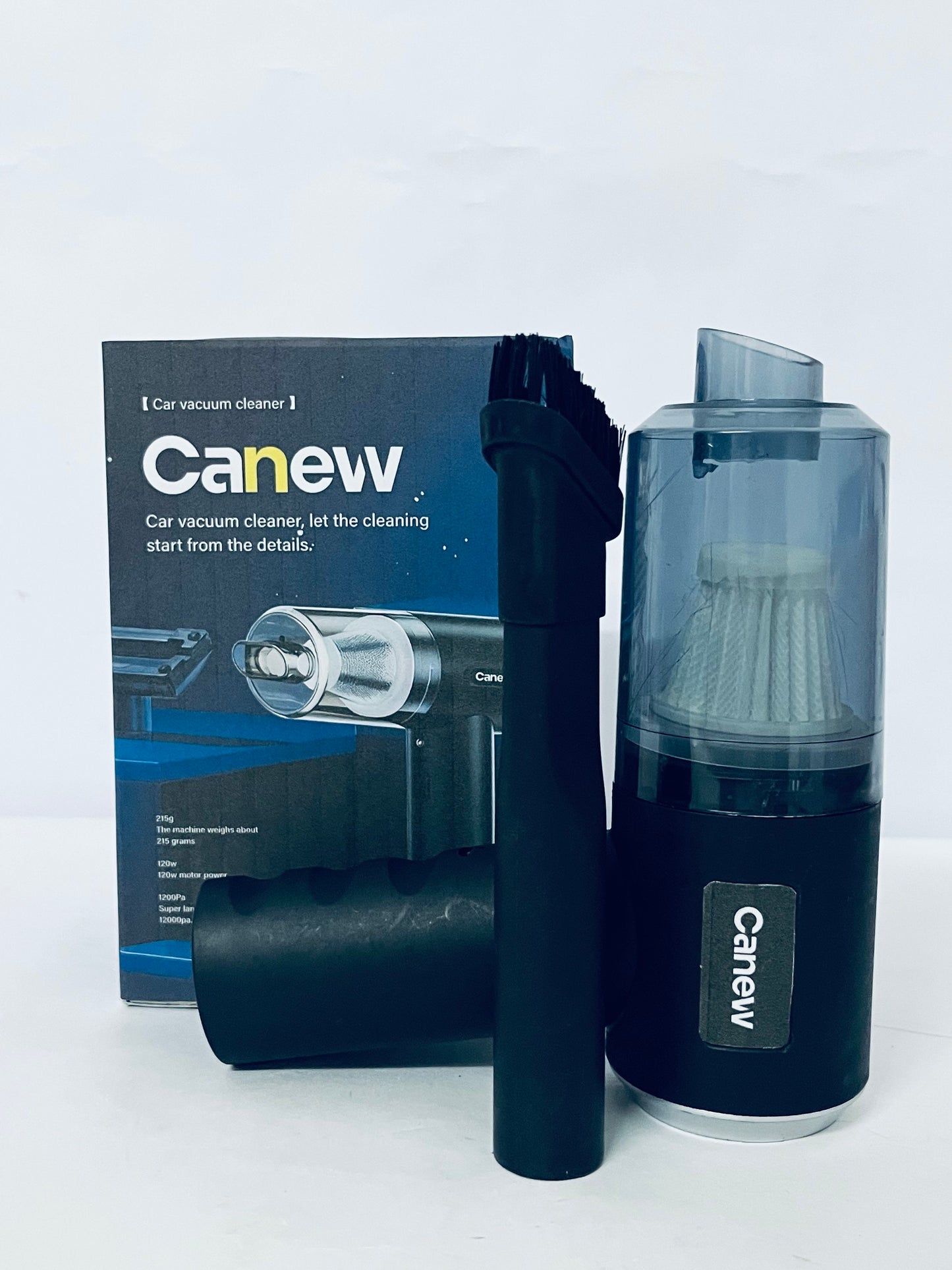 Canew Car Vacuum Portable Cordless, Powerful Suction, High Power, Mini Portable Vacuum for Car, Handheld Small Vacuum Cleaner & Air Duster for Home, Office, Desk,PC, Keyboard Cleaning