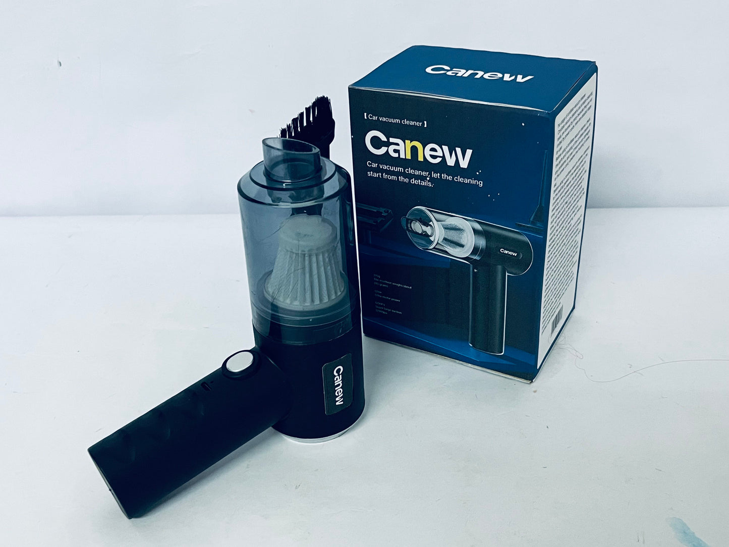 Canew Car Vacuum Portable Cordless, Powerful Suction, High Power, Mini Portable Vacuum for Car, Handheld Small Vacuum Cleaner & Air Duster for Home, Office, Desk,PC, Keyboard Cleaning