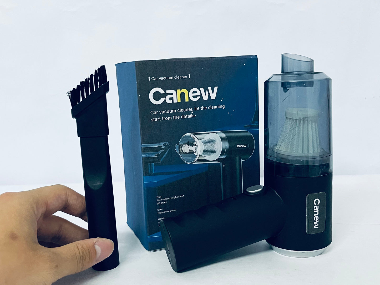 Canew Car Vacuum Portable Cordless, Powerful Suction, High Power, Mini Portable Vacuum for Car, Handheld Small Vacuum Cleaner & Air Duster for Home, Office, Desk,PC, Keyboard Cleaning