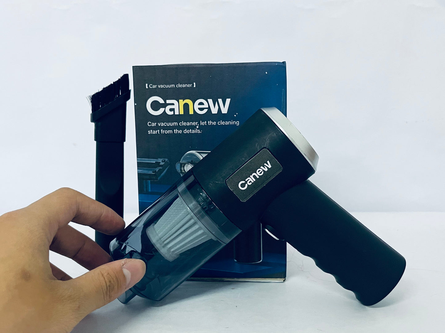 Canew Car Vacuum Portable Cordless, Powerful Suction, High Power, Mini Portable Vacuum for Car, Handheld Small Vacuum Cleaner & Air Duster for Home, Office, Desk,PC, Keyboard Cleaning