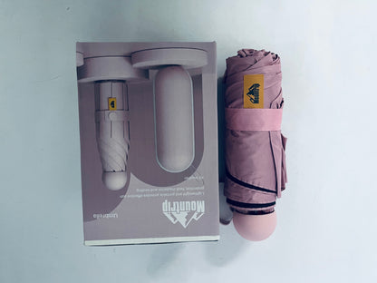 Mountrip Umbrellas Travel Essentials Mini Umbrella for Purse With Case Small Compact UV Sun Protection Lightweight Tiny Pocket Manual Open Close Umbrella for Women Kids and Men Fit Purse Backpack