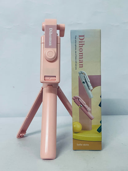 Dihoman Multi-Functional Selfie Stick Tripod with Bluetooth Remote, Portable Extendable