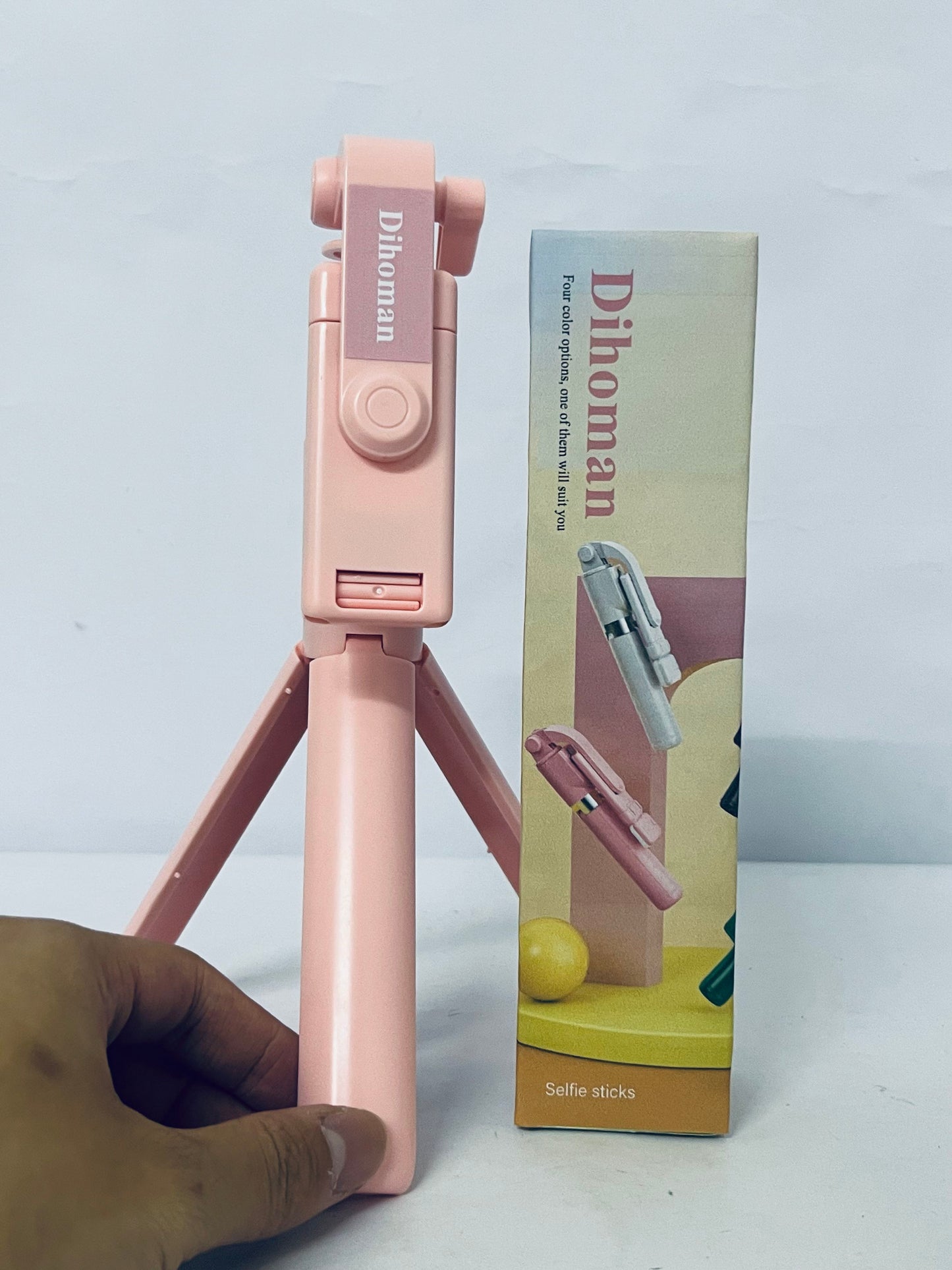 Dihoman Multi-Functional Selfie Stick Tripod with Bluetooth Remote, Portable Extendable