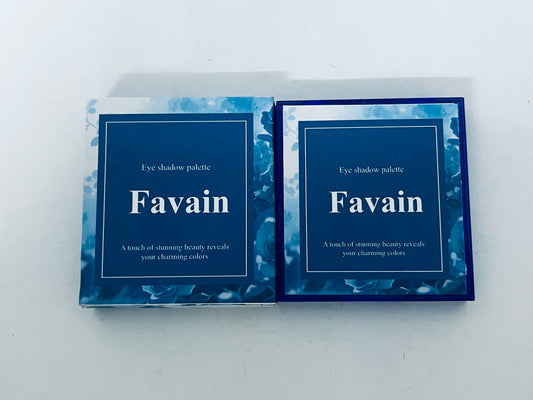 Favain 9-Color Blue Eyeshadow Palette, Matte Shimmer Glitter Multi-Textured, Highly Pigmented Long-Lasting & Non-Fading, Suitable for Daily, Party, Stage & All Occasions