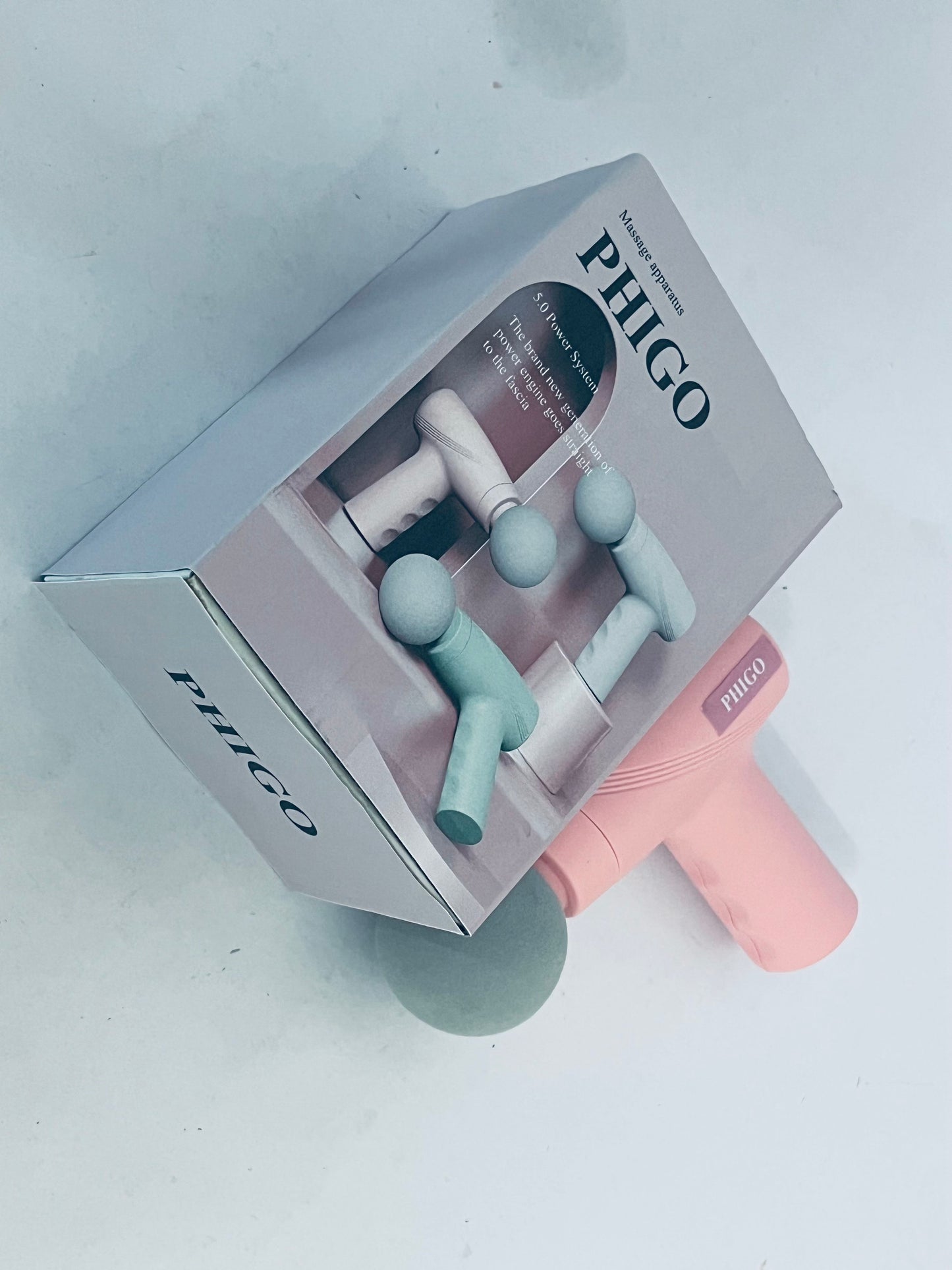 PHIGO Massage apparatus Mini Massage Gun-Pink，Muscle Deep Tissue Massager Gun, Handheld Percussion Massager, Portable Quiet Massage Gun with Carry Case for Home Office Gym Motehr Day Gifts for Women Men Her