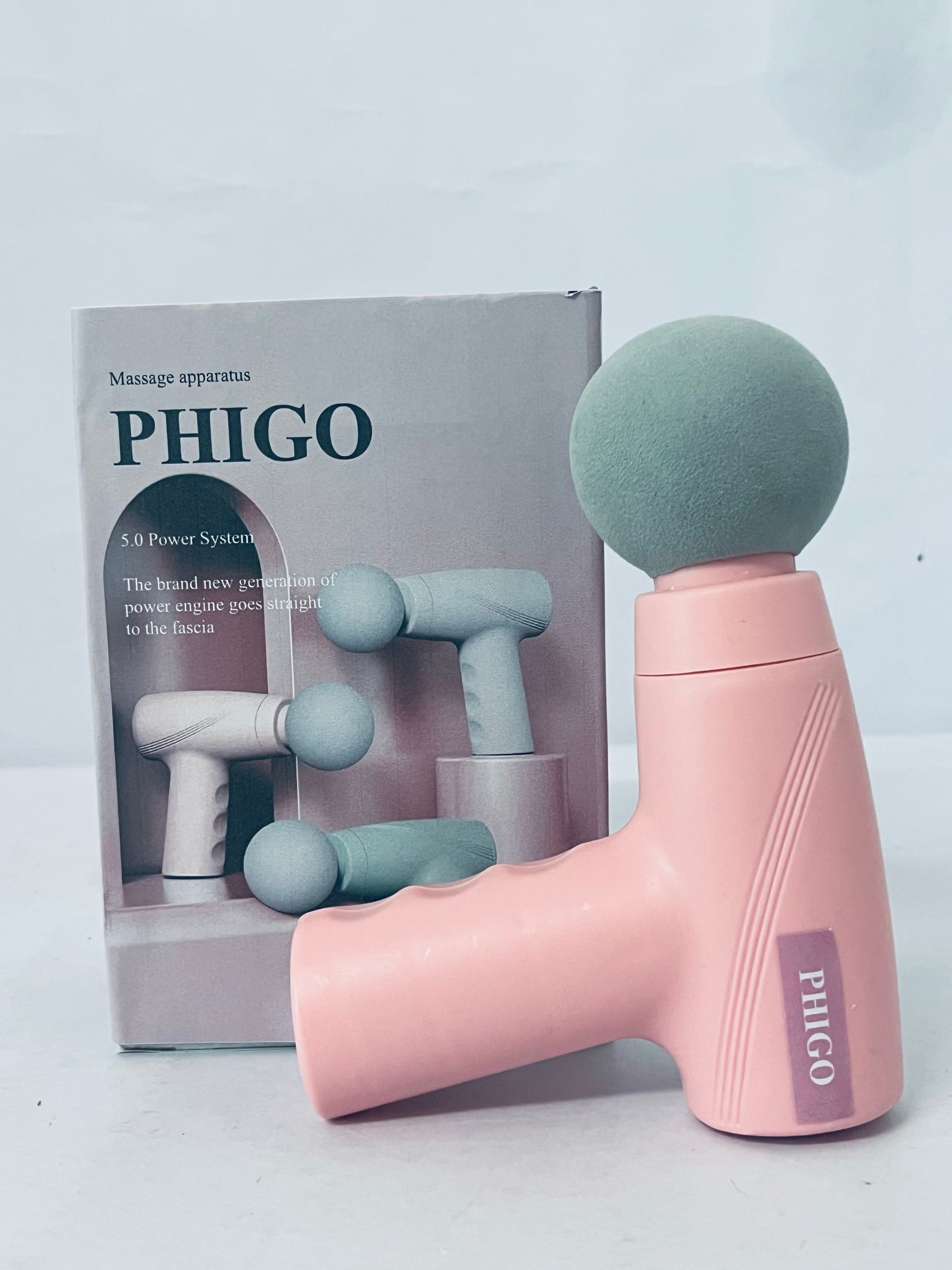 PHIGO Massage apparatus Mini Massage Gun-Pink，Muscle Deep Tissue Massager Gun, Handheld Percussion Massager, Portable Quiet Massage Gun with Carry Case for Home Office Gym Motehr Day Gifts for Women Men Her