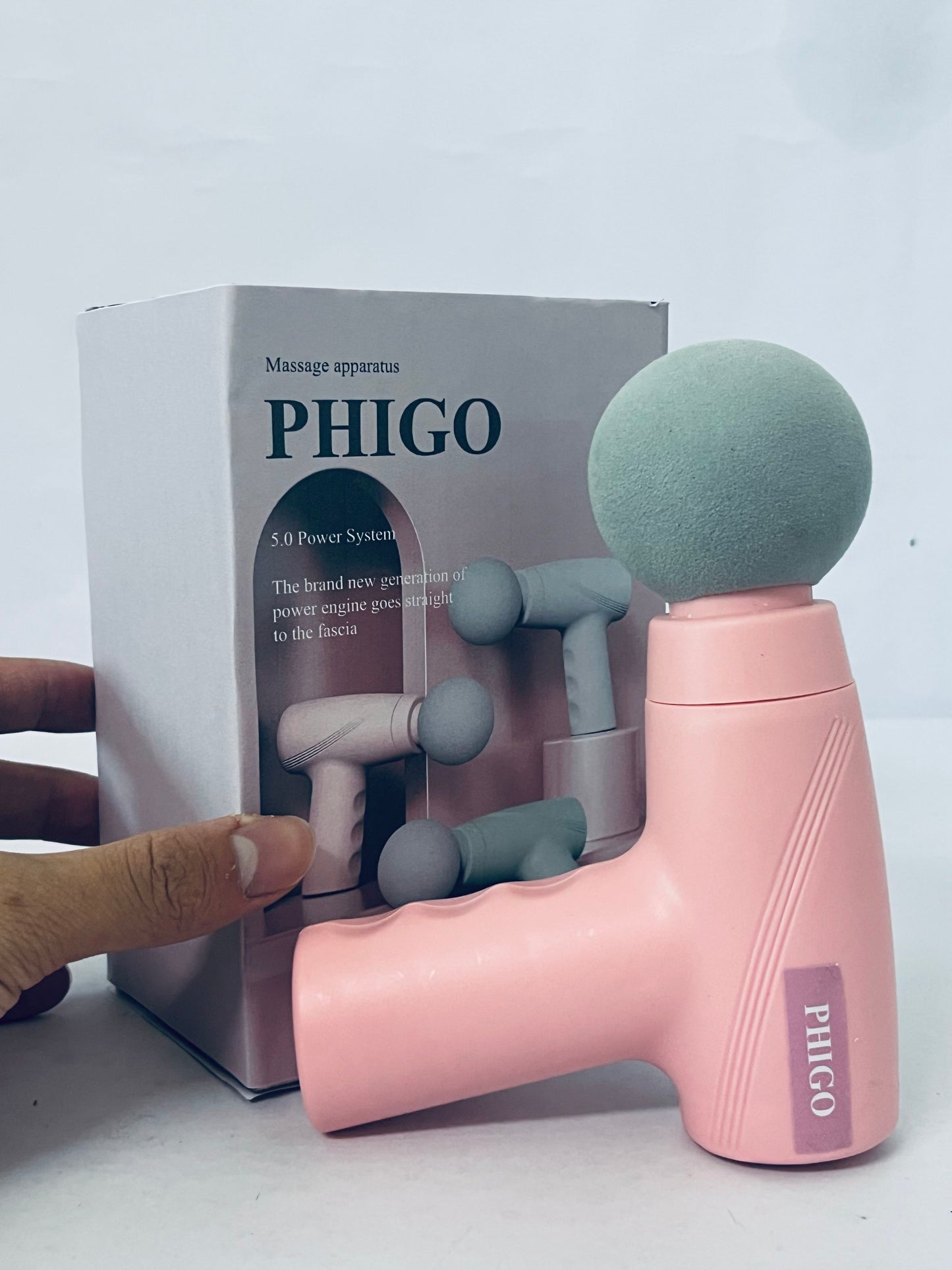 PHIGO Massage apparatus Mini Massage Gun-Pink，Muscle Deep Tissue Massager Gun, Handheld Percussion Massager, Portable Quiet Massage Gun with Carry Case for Home Office Gym Motehr Day Gifts for Women Men Her