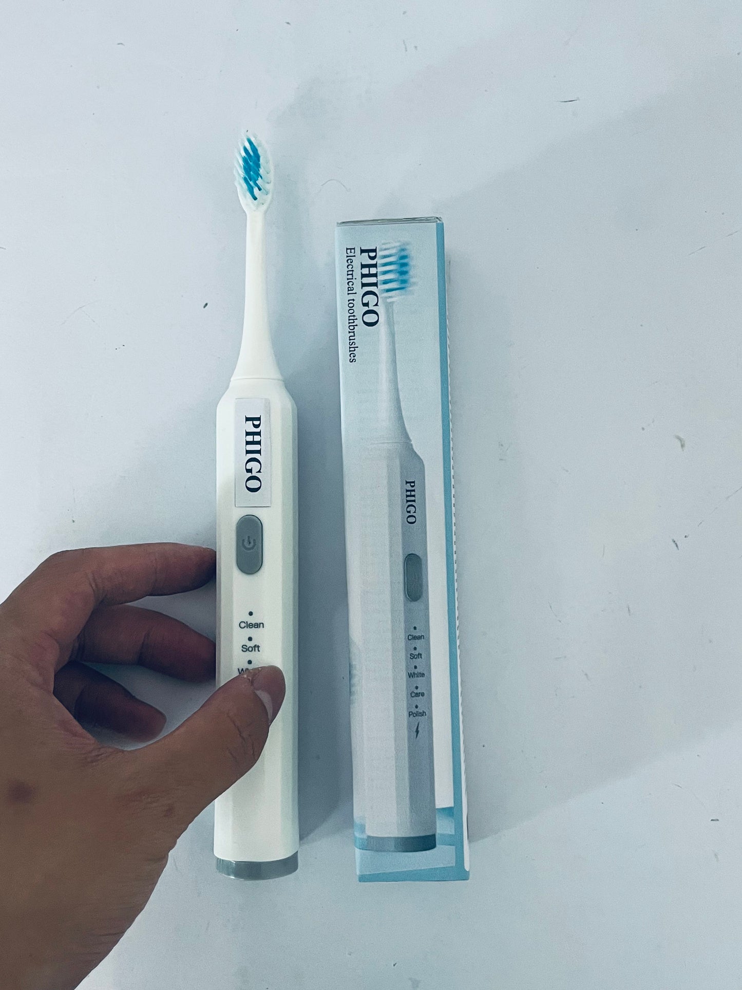 PHIGO Electrical toothbrushes Built Battery Speed Vibration USB Charging Electric Toothbrush for Adults Boys and Girls